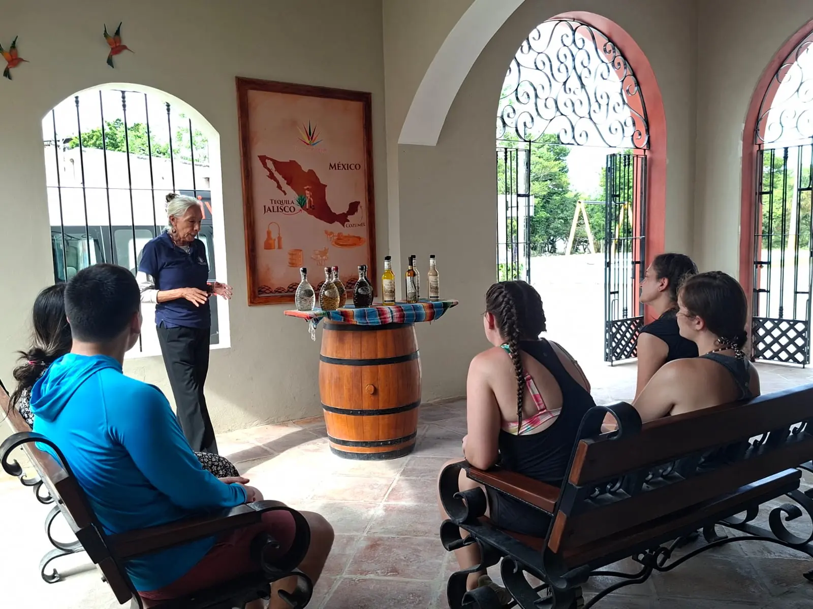 Local tequila and craft stop on the Cozumel tour route