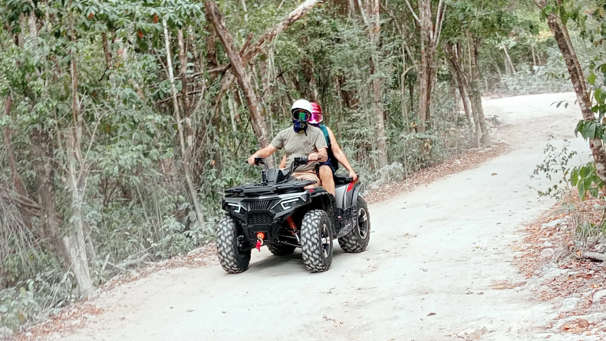 Drive your own ATV in Cozumel through jungle, Mayan culture, Jade Cavern, tequila and local shopping.